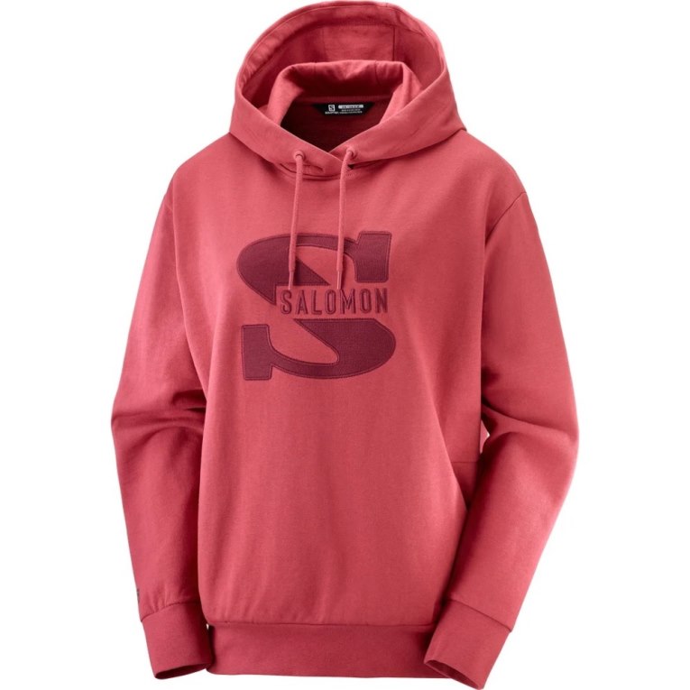 Red Salomon Outlife Logo Summer Women's Sweatshirt | PH 73280J